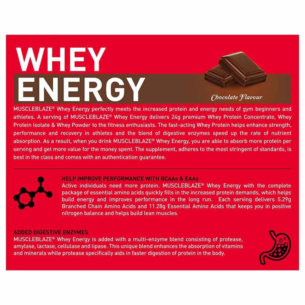 MuscleBlaze Whey Energy with Digezyme - Image 3